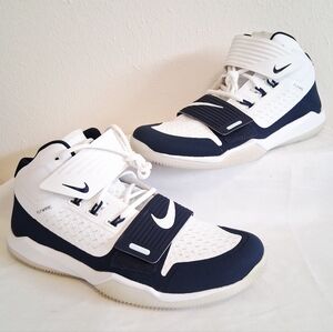 Nike Force Flywire Mid Football Turf White Navy
